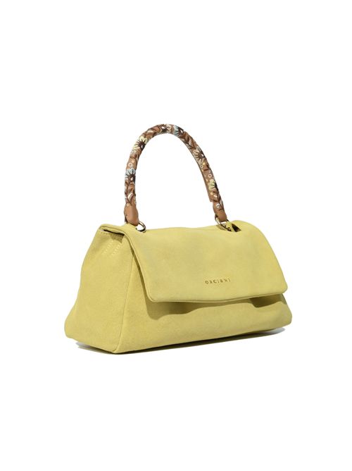 Borsa Sveva Longuette Peach Flowers in suede Cedro ORCIANI | B02159 PEFCED